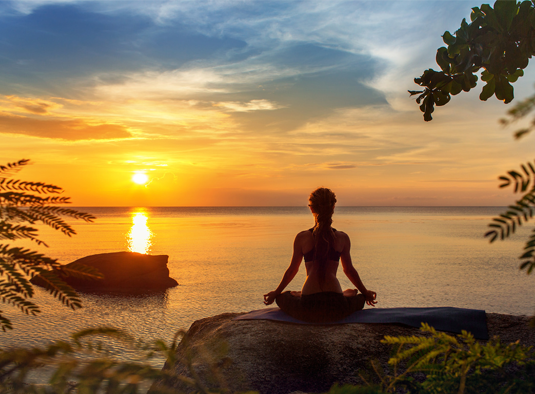 Woman Practicing Yoga