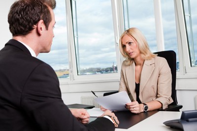 Specialist Talking to Client